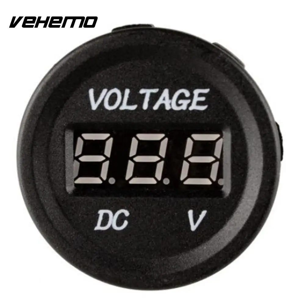DC12V-24V светодиодный Панель цифровой измеритель напряжения вольтметра Дисплей вольтметр автомобиля мотоцикла