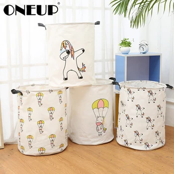 

ONEUP Folding Laundry Storage Basket for Toys Picnic Large Storage Bag Washing Dirty Clothes Basket Laundry Organizer Bin Handle