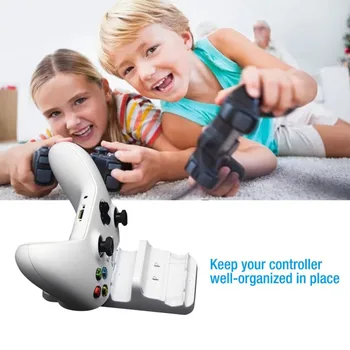 

Universal Dual Charging Dock Controller Charger + 2pcs Rechargeable Batteries for XBOX ONE Rechargeable Battery Stander