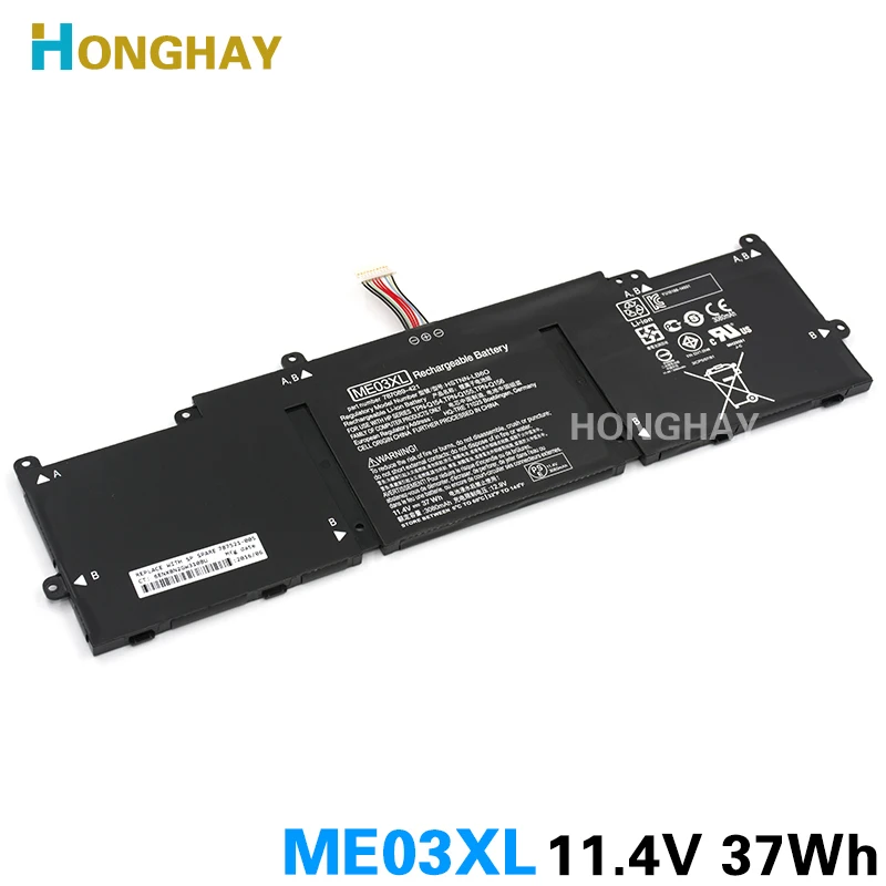 

Аккумуляторная батарея Honghay ME03XL для ноутбука HP Stream 11 13 Series 13-C010NR 787521-005 787089-541