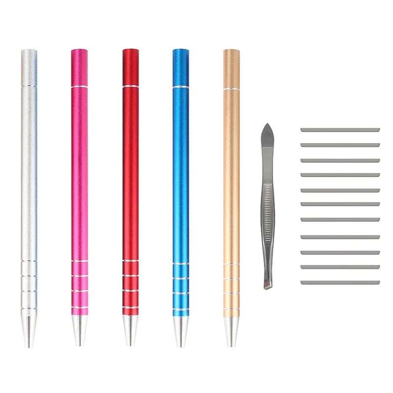 5 цветов 1 шт. салонная ручка с гравировкой с 10 лезвиями профессиональные триммеры для укладки волос брови бритье аксессуары для укладки волос
