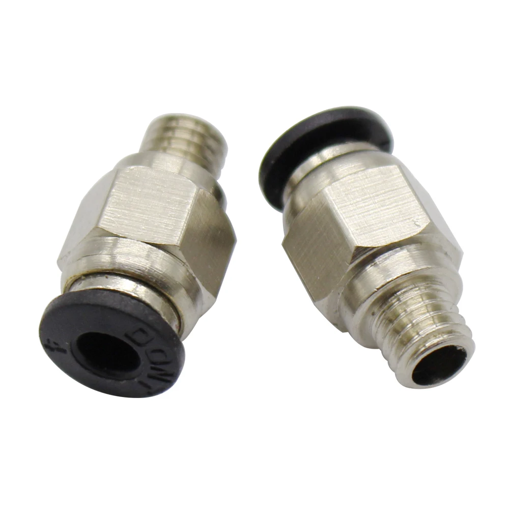 

PC4-M6 Pneumatic Connectors Straight Air Fittings M6 MK8 For Teflon Tube 4mm Hotend Extruder 3D Printers Parts Full Joint Part