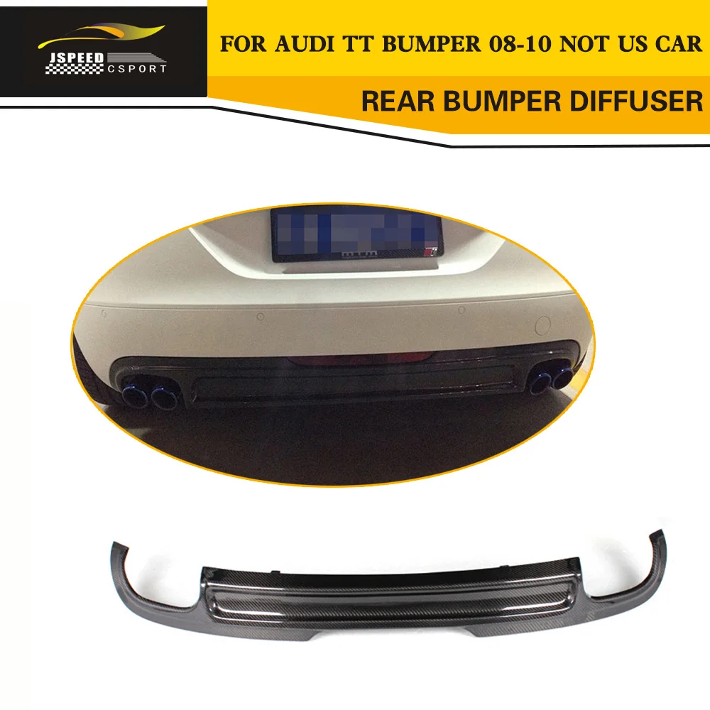 

Carbon Fiber Auto Car Bumper Diffuser for Audi TT 8J Standard Bumper 08-10 Notfit US