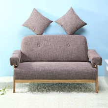 MID Century Modern Цвет ful Лен Ткань диван loveseat темно-серый/голубой цвет Мебель для гостиной Домашний уголок ленивый диван