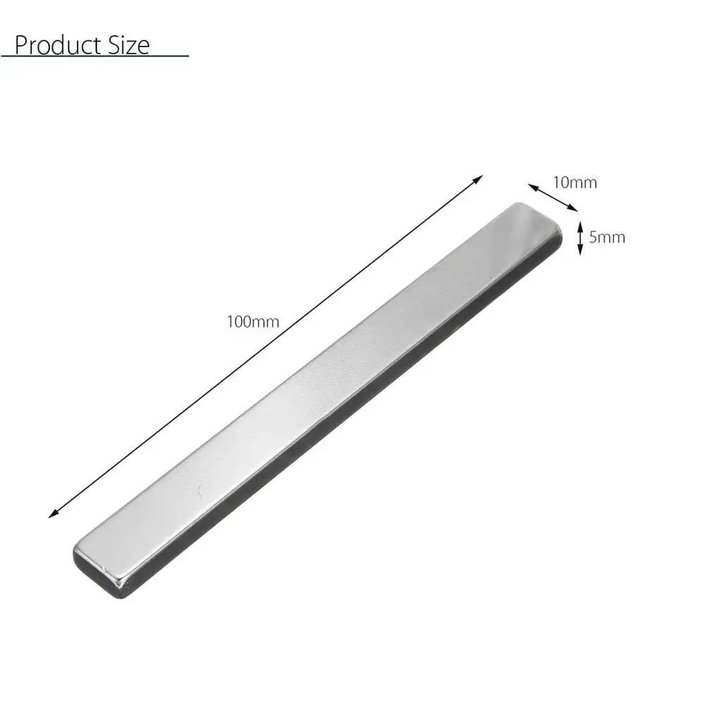 1 шт. 100x10x5 мм N50 прямоугольная магнитная лента неодимовая длинная магнитная лента домашний инструмент Сделай Сам магнитный материал для улучшения дома