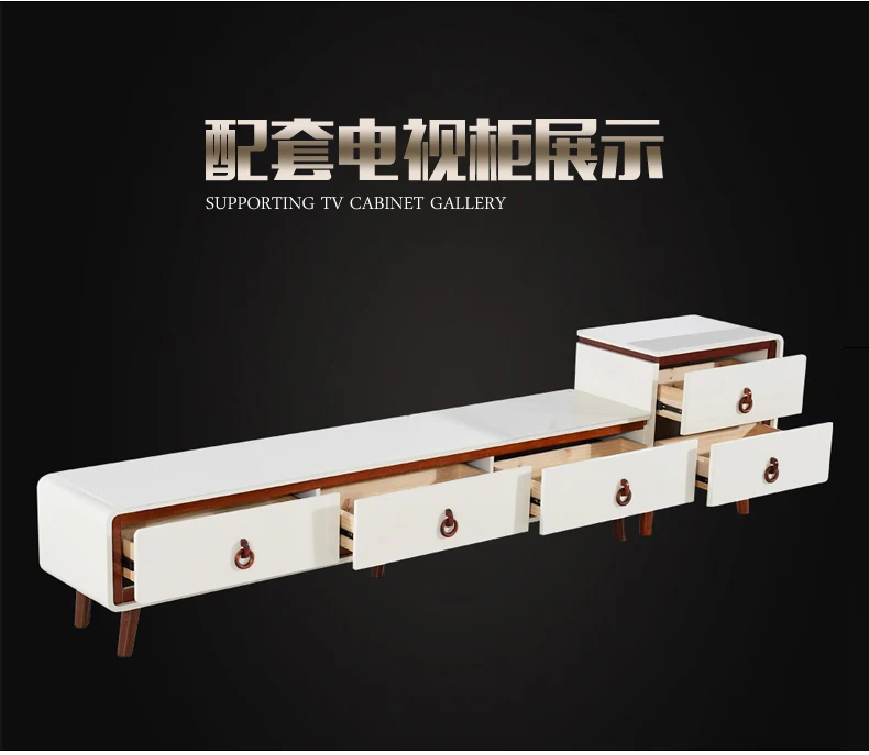 TV Stand modern Living Room Home Furniture tv led monitor stand mueble tv cabinet mesa tv table+ Coffee Table centro table bass