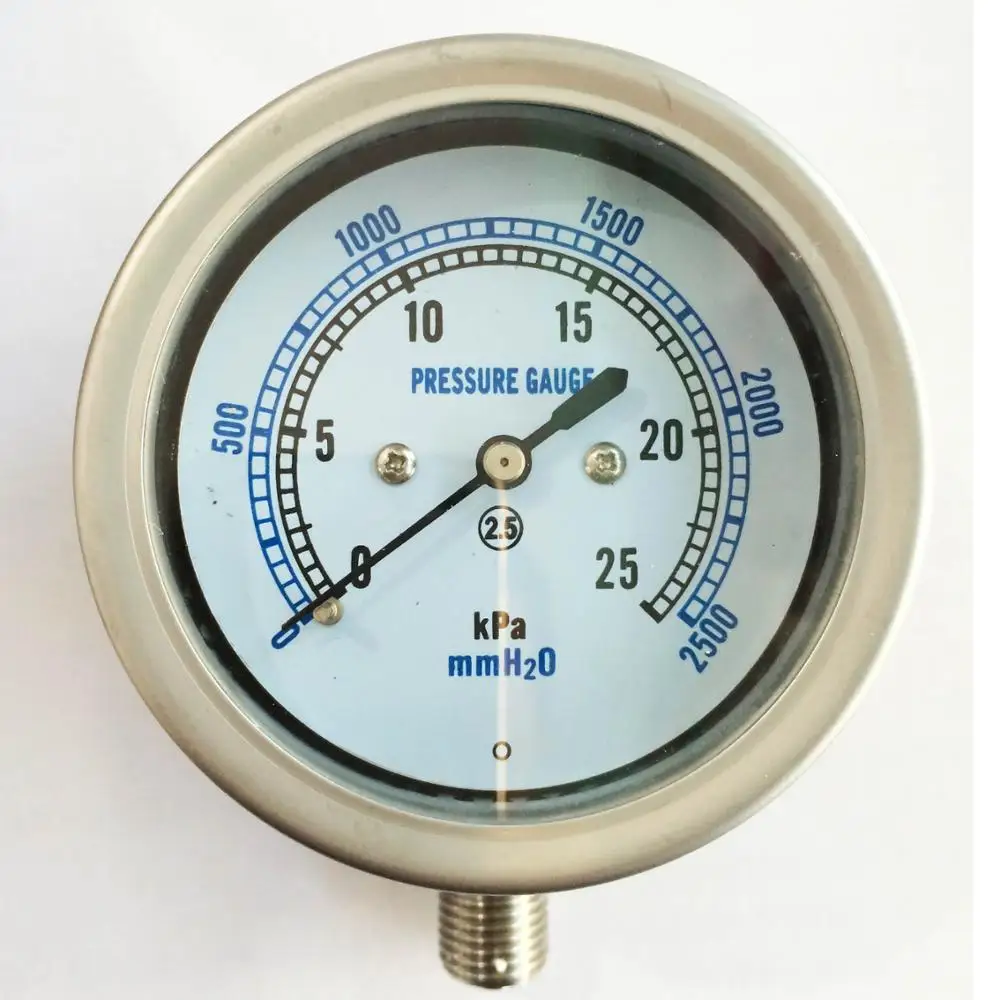 Shanghai positive pressure gauge * film pressure gauge YE 100 0 25KPA