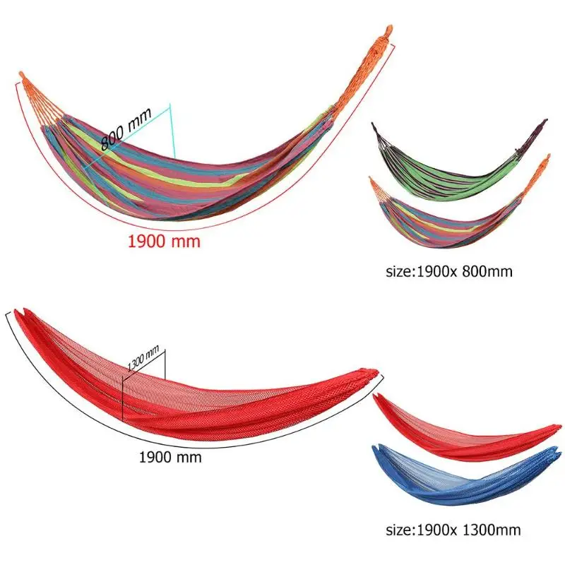 Открытый Гамак Портативный 1 человек сильный Пикник сад дома путешествия из двери Кемпинг качели повесить кровать гамак
