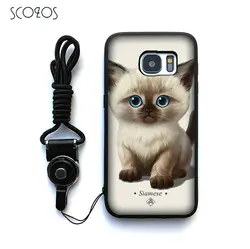 SCOZOS сиамская кошка силиконовый чехол для телефона чехол для Samsung Galaxy S6 S7 S7 Edge S8 S8 плюс J3 J5 J7 A3 A5 A7 2016 Примечание 8 и ww290