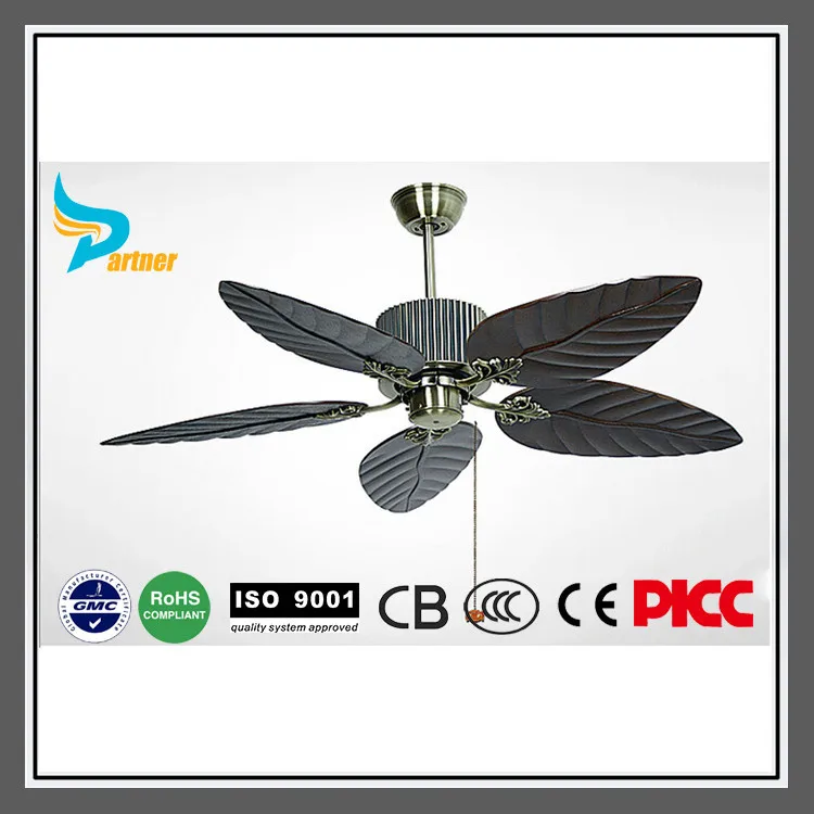 Partner 2015 Rural Style Ceiling Fans Tropical Leaves Shape Abs