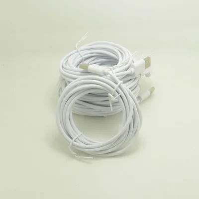 Chardary عالية الجودة sprawed الأبيض الأزياء نوع شحن usb كابل بيانات للهواتف مع واحد اثنين الجانب