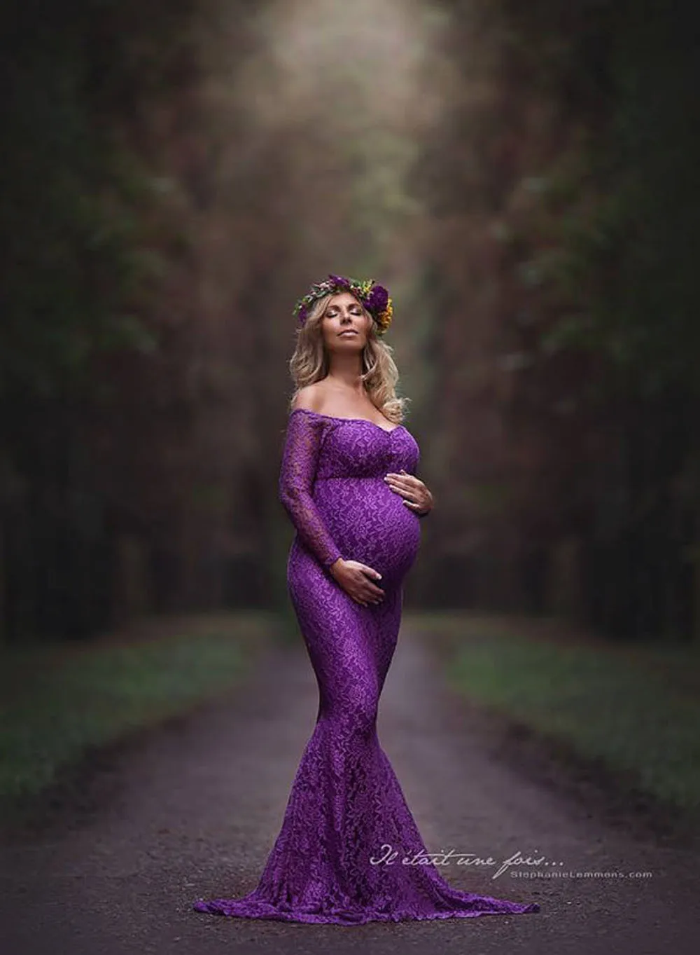 Кружевное платье для беременных; для фотосессии; для беременных; для фотосессии