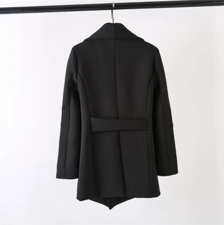 XS-5XL! Осенняя и зимняя новая стильная мужская модная куртка с отворотом в длинном тонком Пальто Тренч для мужчин