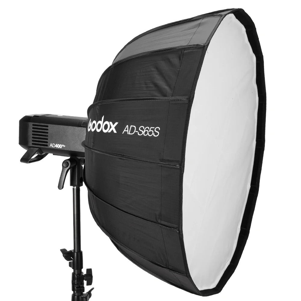 Godox AD-S65S 65 см Серебряный глубокий параболический софтбокс с сотовой сеткой Godox крепление софтбокс для AD400PRO