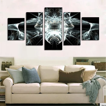 

2016 New painting abstract blue black figure terrible oil painting For home Wall Art Picture Unframed gift free shipping