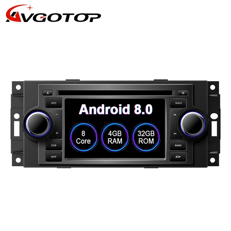 Discount AVGOTOP S200 Octa Core Android 8.0 Car Radio Navigation For Chrysler 300C PT Cruiser Dodge Ram Jeep Grand Cherokee GPS 0