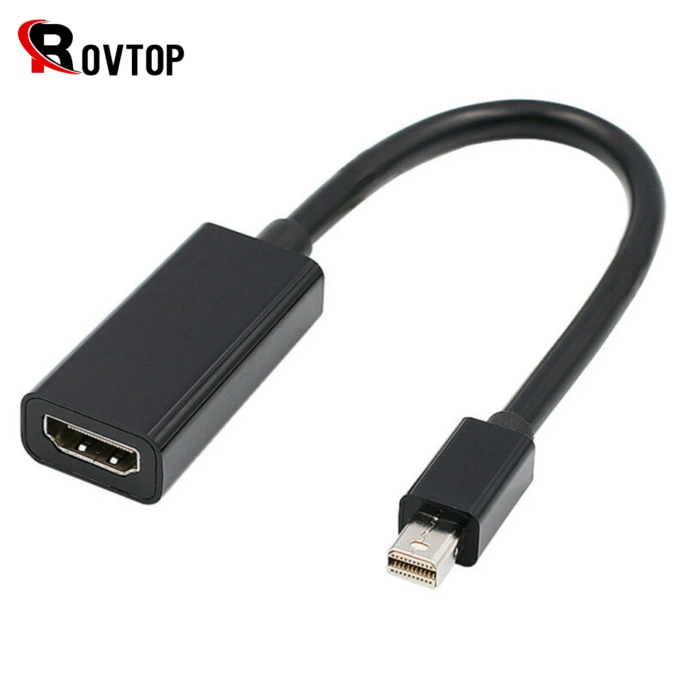 

Rovtop Mini DisplayPort to Hdmi dp Adapter Cable For Macbook Pro Air Mini iMac Projector DP to HDMI Cable Adapter