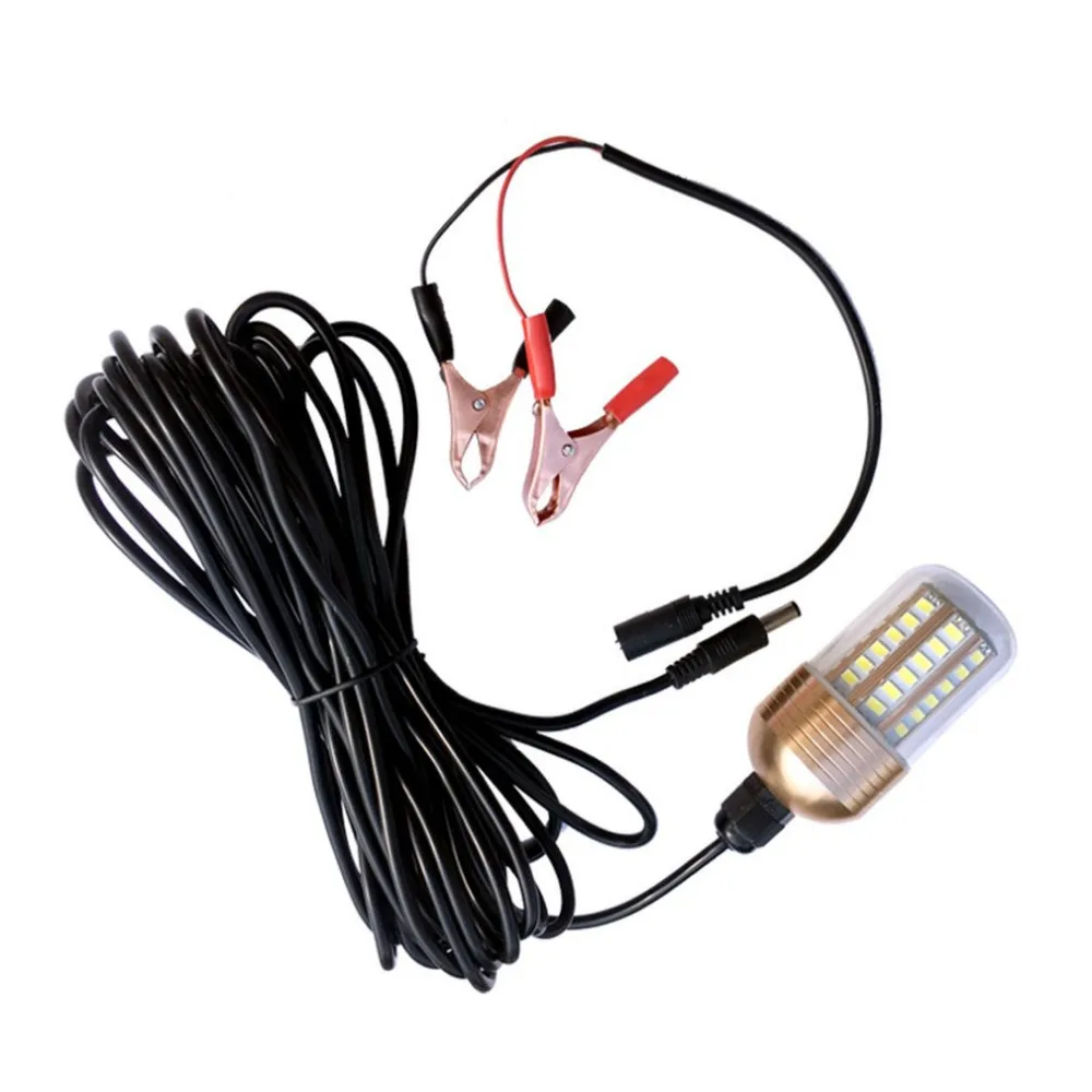 

12V 30W LED Fishing Light Deep Drop Underwater Fishing Lures Light Waterproof Fish Attractor Prawn Squid Fishing Bait Lights New