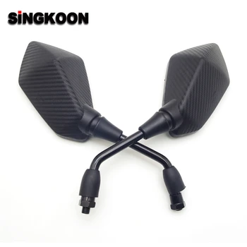 

Carbon Fibre Pattern Universal 10mm Motocycle Mirror Moto Rearview Side Mirror FOR KTM RC690 1190 1290 ADVENTURE Honda CB1000R