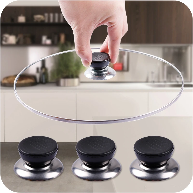 1pc Can Replace General Lid Handle Anti- hot Pot Lid Handle Glass Lid Head Kitchen Accessories Pot Cap