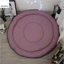 AOVOLL ковры для гостиной, детской комнаты, мягкие круглые коврики для спальни, домашний ковер, Детский напольный коврик для двери, модный ковер