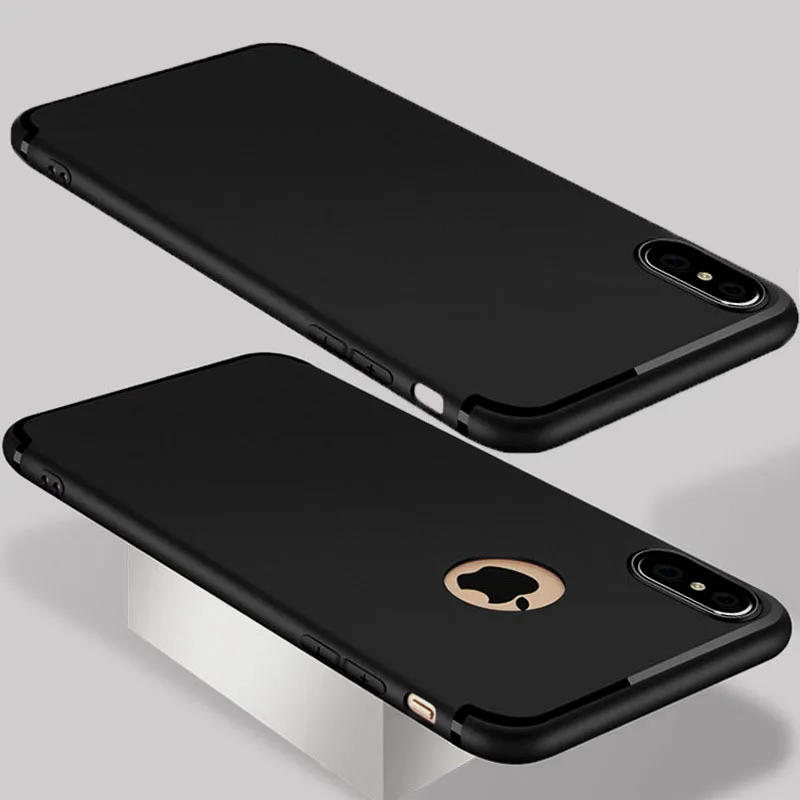 

top quality Luxury soft matte silicon case for iphone X (5.8'') inch for iphone 6 6s 7 8plus 4.7'' 5.5'' anti slippery cases
