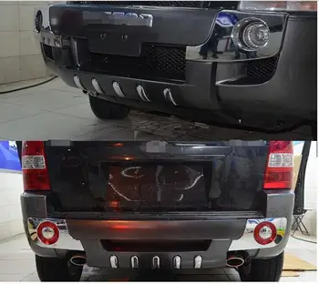 

Black chrome Front + rear bumper protector skid guard for Hyundai Tucson 2006 2007 2008 2009 2010 2011 2012