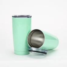 2016 neue Heiße 20 UNZE Doppel Edelstahl Tumbler Reisebecher Wasserflasche Wanderer Tassen Kühler Tassen Kaffee bierschale