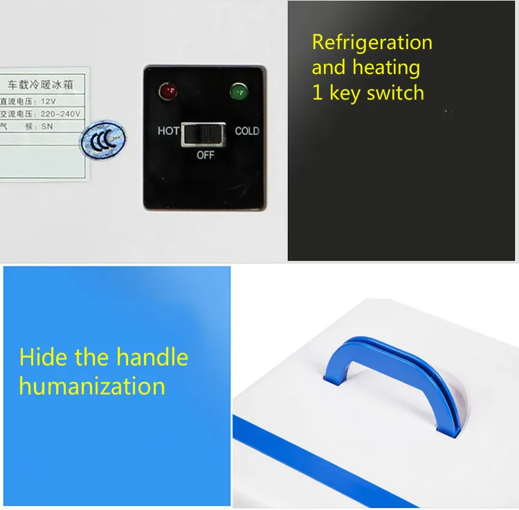 16L 220v 12v Dual-core LCD Display Mini Car Fridge ABS Multi-Function Home Cooler Freezer Warmer Portable auto Fridge Freezer 12 volt fridge