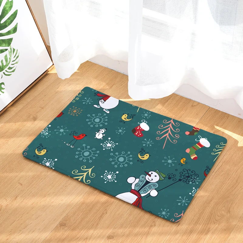 Коврик с рождественским дизайном felpudos коврик для ванной комнаты домашняя гостиная ковровое покрытие Antideslizante 40x60 см/50x80 см