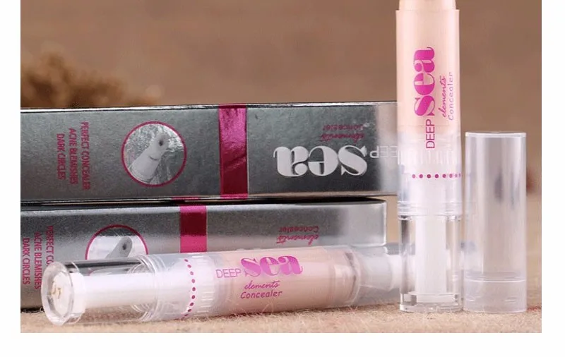 UBUB 3 Colors Face Makeup Concealer Cream Brush Convenient Rotary Concealer Brush Professional Foundation Concealer Makeup Brand