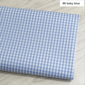 Светильник, окрашенный в пряже, в клетку, хлопковый материал, подкладка из текстиля - Цвет: 6 baby blue