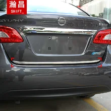 New sylphy trunk decoration strip 12 13 sylphy after light bar stainless steel trunk trim