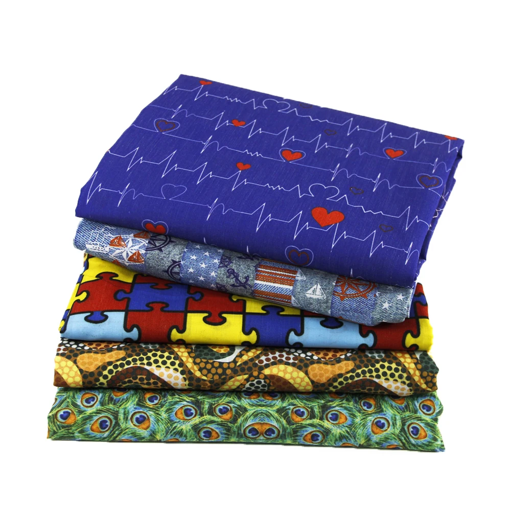 

New 50*145cm Heart Love Polyester Cotton Fabric Printed Cloth for Patchwork Quilting Baby Bedding Sewing Cloth DIY Mater,c587