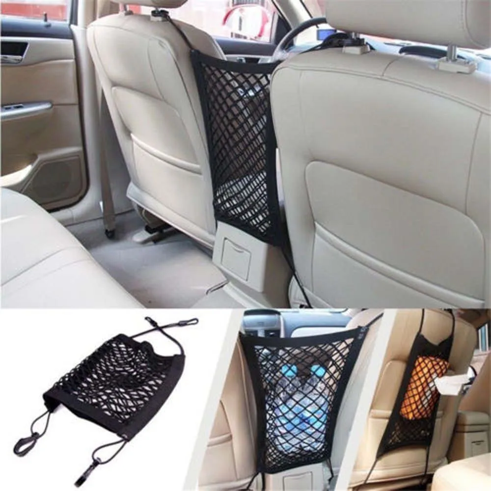 

Universal Nylon Car Truck Cargo Net Storage Luggage Hooks Hanging Organizer Holder Seat String Bag Mesh Net Magic Tape Nets