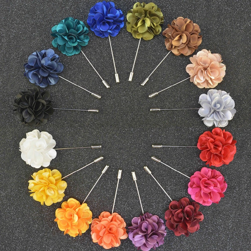 floral brooches and pins