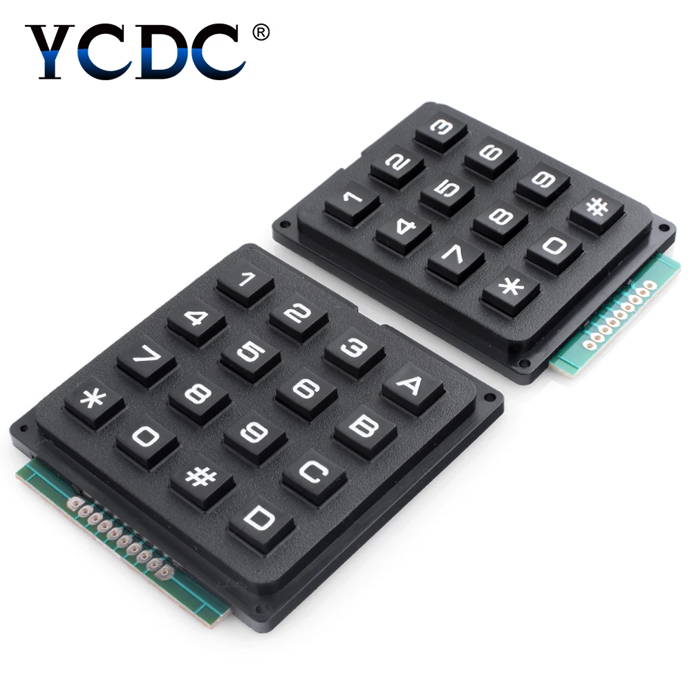 

2 Choice 3x4/4X4 Keys Switch Control Matrix Array Module Arduino Favor Electronics 12/16 keys Keyboard Module for Arduino