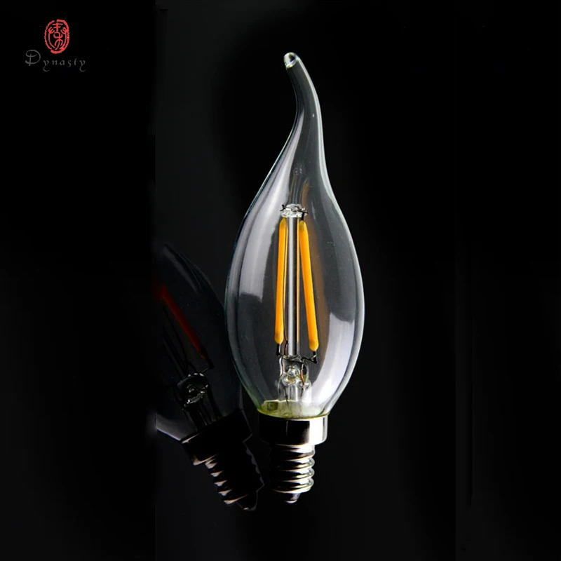 

LED Filament Bulb Pendant light Edison Candle Bulb E14 110V 120V Antique Hanging Table Lamp Lampada Retro Lamp Bulb Dynasty