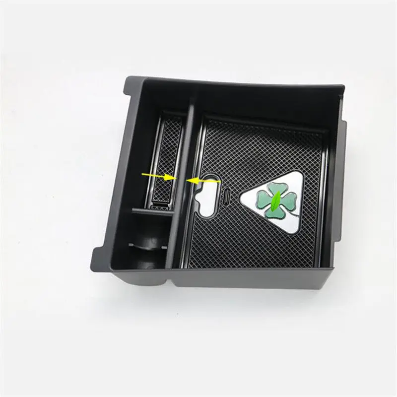 1 Pcs Car Center Console Armrest Storage Box Case Holder For Alfa Romeo Giulia 2017 Interior Parts Armrests 1 Pcs Car Center Console Armrest Storage Box Case Holder For Alfa Romeo Giulia 2017 Interior Parts Armrests