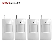 Smarsecur сигнализации 433 мГц беспроводной PIR сенсор детектор движения для GSM/PSTN Авто циферблат дома охранной сигнализации системы без батарея
