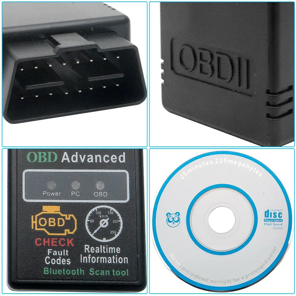 OBD2 авто код ридер адаптер Android проверки двигателя Bluetooth OBD крутящий момент V2.1