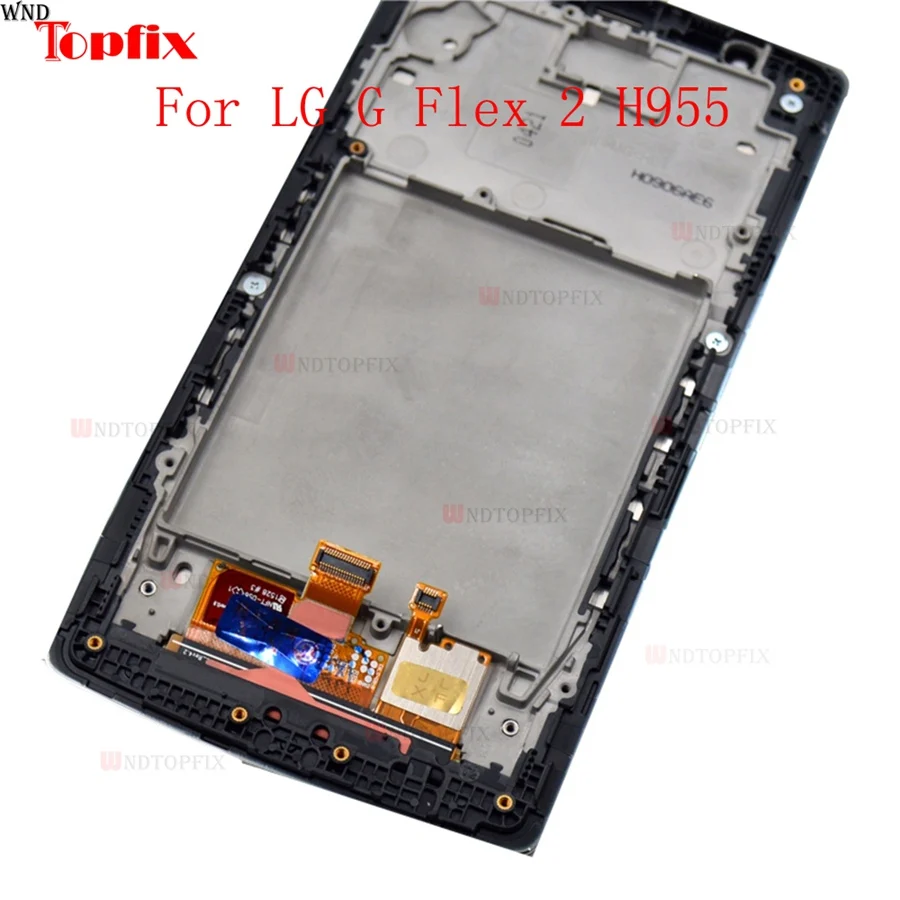 In Stock 100 Tested LCD Display Touch Screen Digitizer Assembly For LG G Flex 2 H955 4