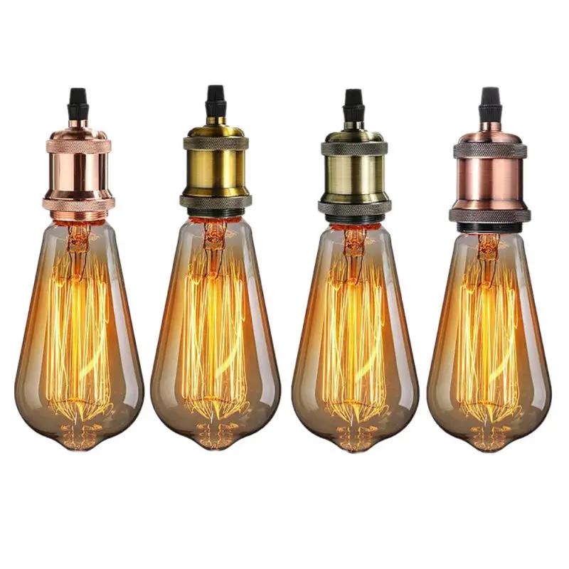 Горячее предложение Винтаж подвесной светильник E27 винт база светильника Алюминий фитинги промышленных Outlet Ретро держатель лампы приспособление