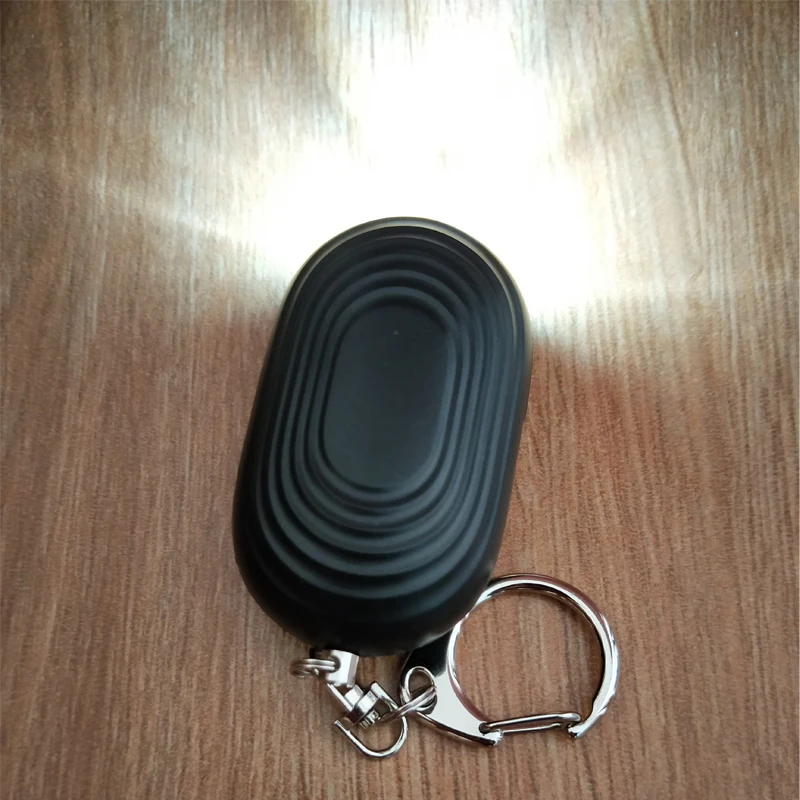 

ETE 2pcs per pack Wholesale defense personal guard alarm mini LED light security alarm keychain alarm with torch light