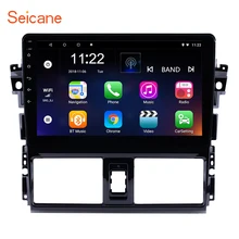 Seicane 10,1 дюймов HD 1024*600 дюймов Android 7,1/8,1 автомобиль навигационный GPS радиоприемник головное устройство плеер для 2013-2016 Toyota Vios rom 16 Гб SWC