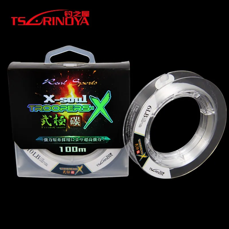 Tsurinoya 100 м 1 5 # 3 фторуглеродная рыболовная леска 6lb 12lb японская сырьевая шелковая