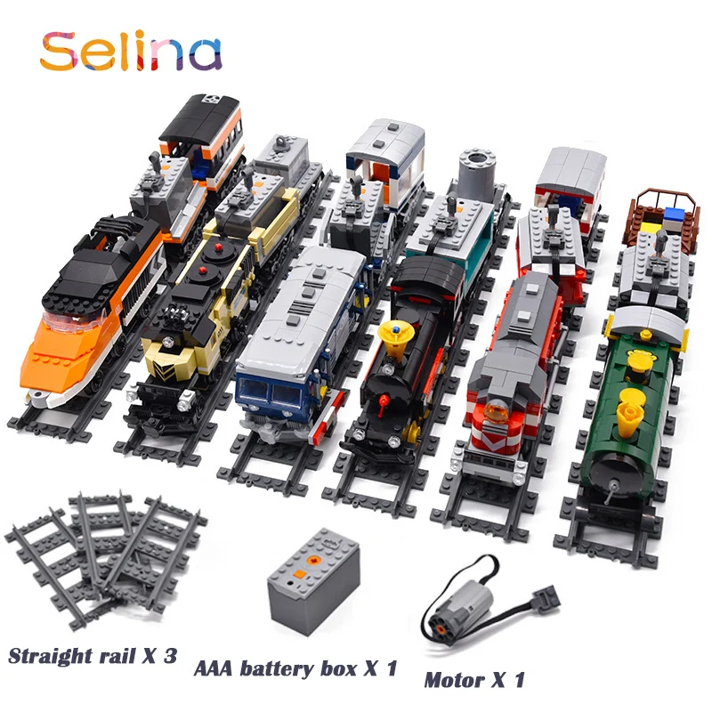 

Electric Train Maersk Express Train Building Blocks Education Toy Assembly Model LegoINGlys City Train MOC Power Functions Motor