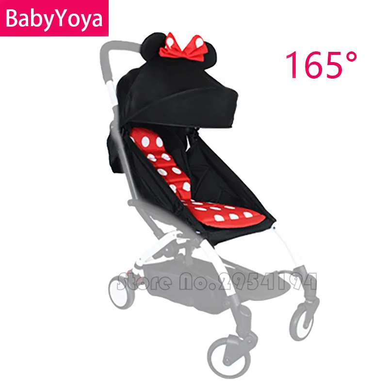 

BABYYOYA 165 Degree Cushion and Sunshade Shed Set Baby Stroller Mat Sun Cover Baby Carriages Stroller Accessories Mat