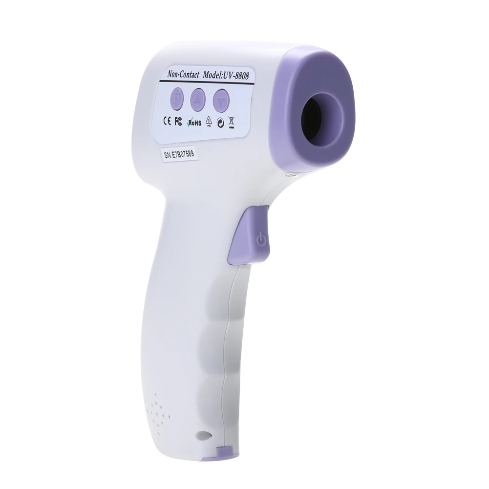 

LCD Digital Infrared Thermometer Baby Adult Non-contact Forehead Body Surface Temperature Gauge with 3 Color Backlight