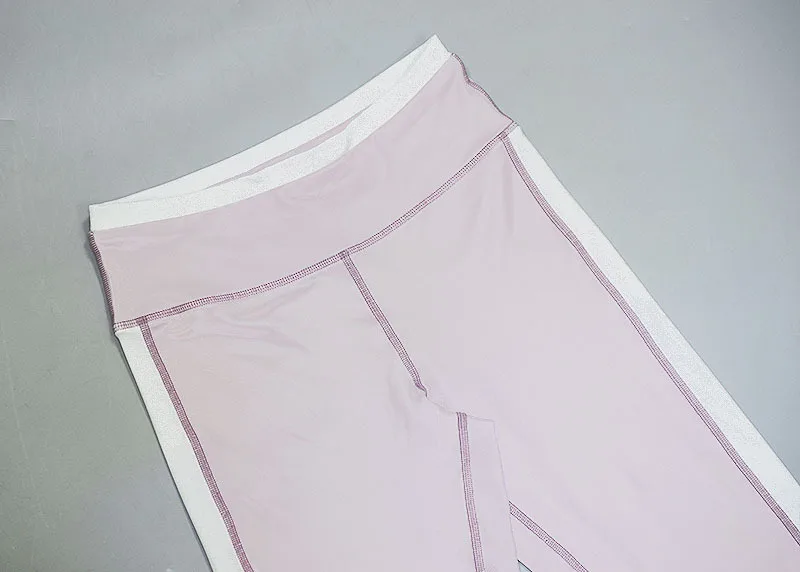 Сексуальный спортивный костюм для женщин розовый набор для йоги дышащая Спортивная одежда для спортзала эластичная одежда для фитнеса Быстросохнущий тренировочный костюм для бега